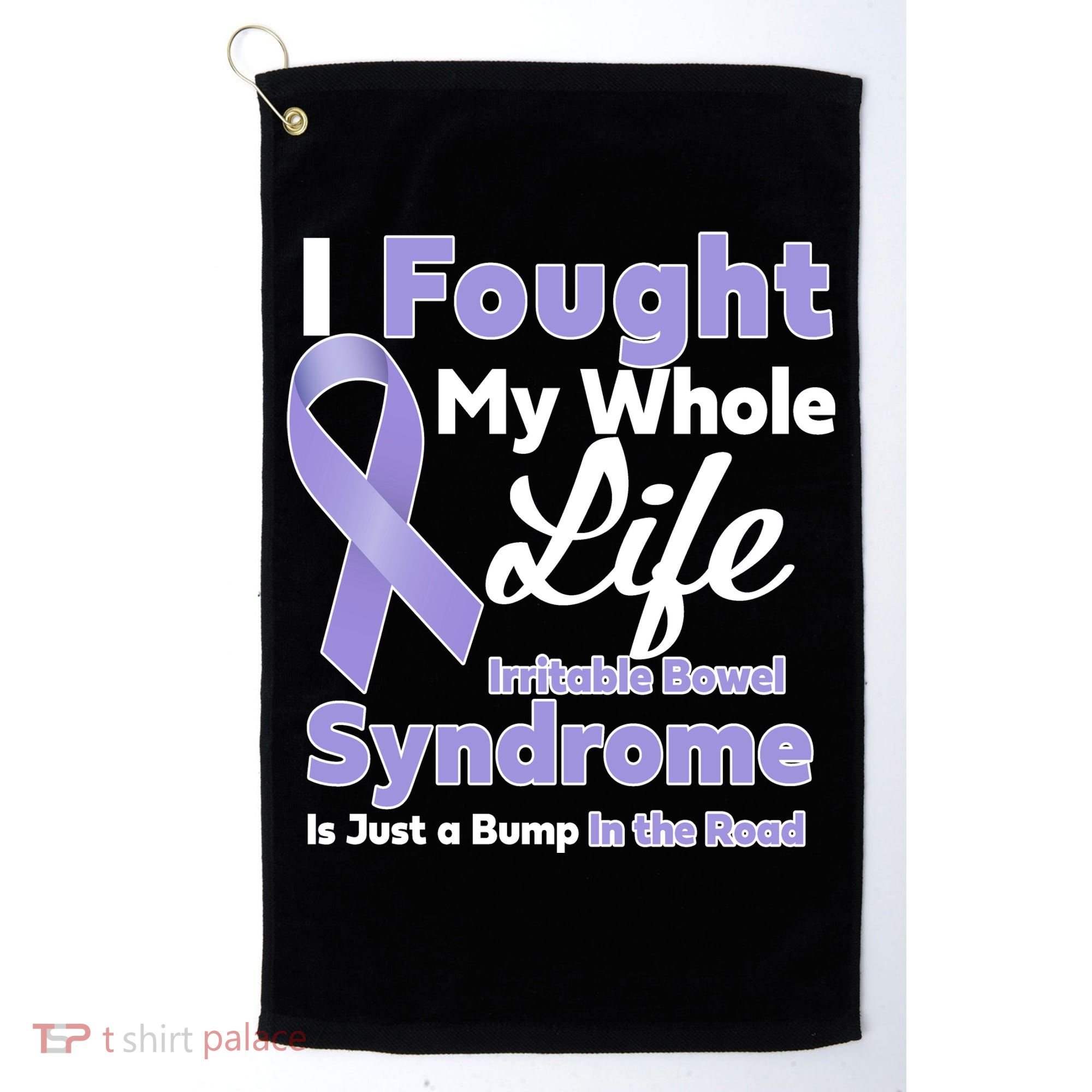 Irritable Bowel Syndrome Awareness IBS Bump In The Road Golf Towel