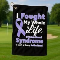 Irritable Bowel Syndrome Awareness IBS Bump In The Road Golf Towel thumb 1