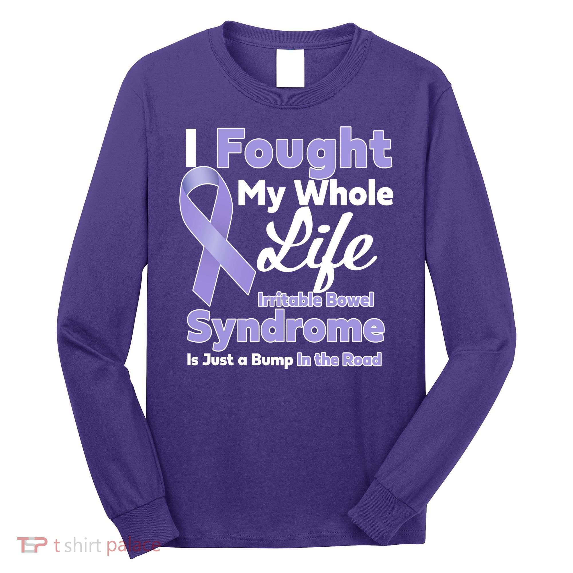 Irritable Bowel Syndrome Awareness IBS Bump In The Road Long Sleeve Shirt