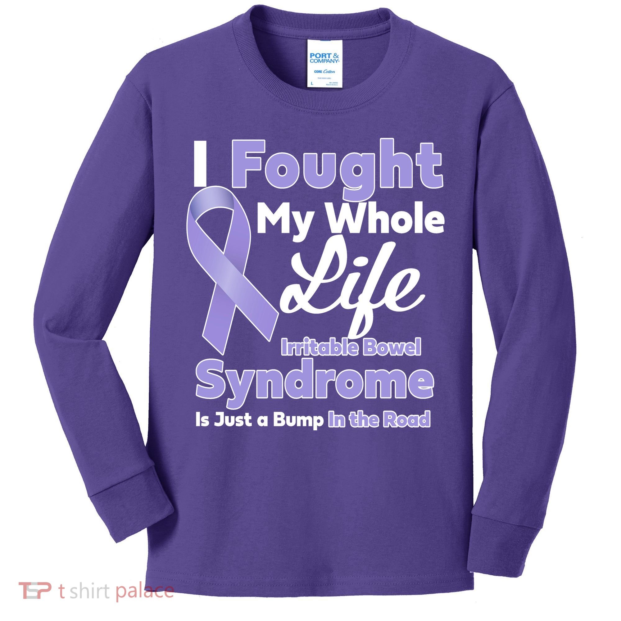 Irritable Bowel Syndrome Awareness IBS Bump In The Road Kids Long Sleeve Shirt