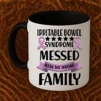 Irritable Bowel Syndrome Messed With The Wrong Family Coffee Mug thumb 2