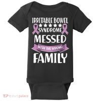Irritable Bowel Syndrome Messed With The Wrong Family Baby Bodysuit thumb 0