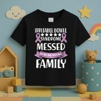 Irritable Bowel Syndrome Messed With The Wrong Family Toddler T-Shirt thumb 3