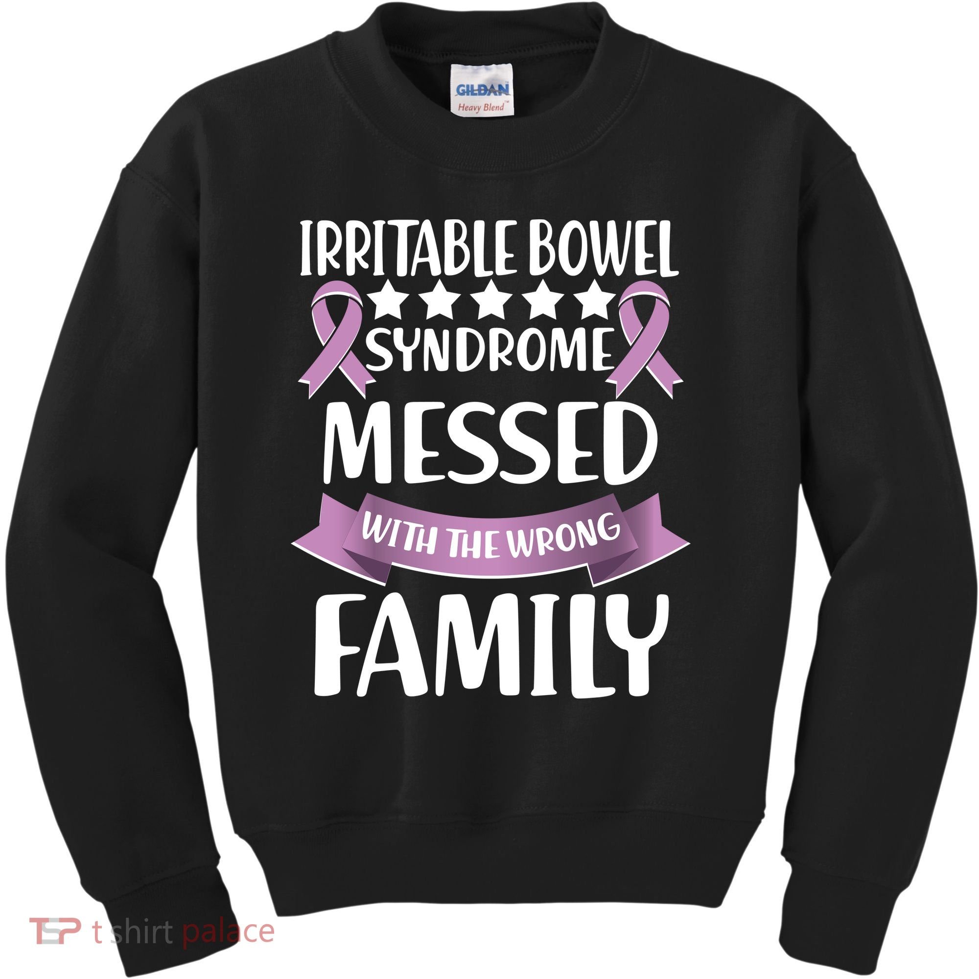 Irritable Bowel Syndrome Messed With The Wrong Family Kids Sweatshirt