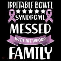 Irritable Bowel Syndrome Messed With The Wrong Family Kids Sweatshirt thumb 2