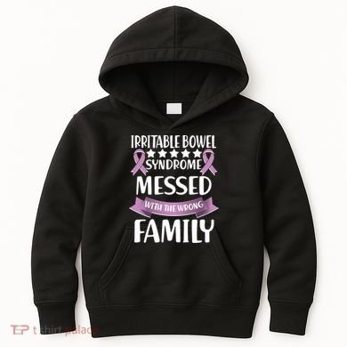 Irritable Bowel Syndrome Messed With The Wrong Family Kids Hoodie
