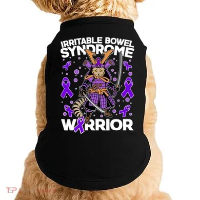 Irritable Bowel Syndrome Warrior Samurai Cat Doggie Tank