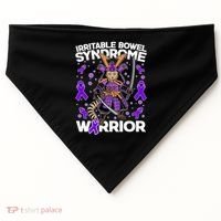 Irritable Bowel Syndrome Warrior Samurai Cat USA-Made Doggie Bandana thumb 0