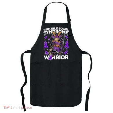 Irritable Bowel Syndrome Warrior Samurai Cat Apron