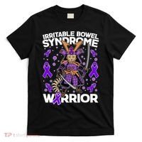 Irritable Bowel Syndrome Warrior Samurai Cat T-Shirt thumb 0