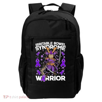 Irritable Bowel Syndrome Warrior Samurai Cat Backpack