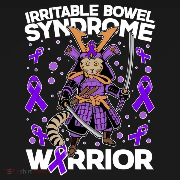 Irritable Bowel Syndrome Warrior Samurai Cat Bucket Hat