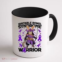 Irritable Bowel Syndrome Warrior Samurai Cat Coffee Mug thumb 1