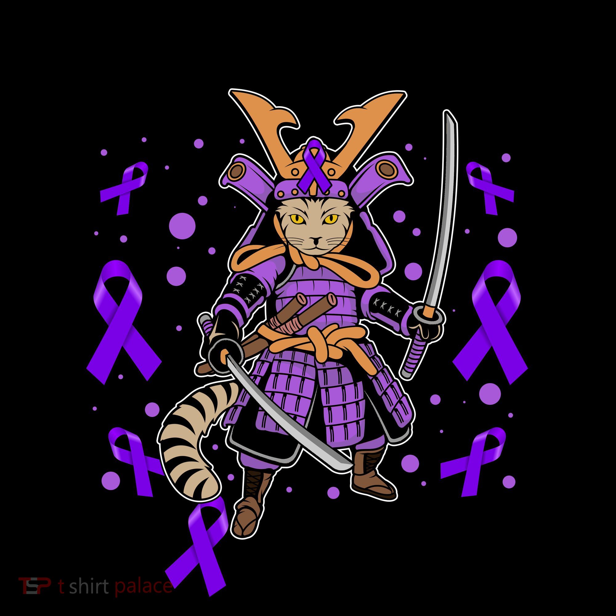 Irritable Bowel Syndrome Warrior Samurai Cat Coffee Mug