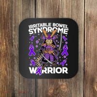 Irritable Bowel Syndrome Warrior Samurai Cat Coaster thumb 0