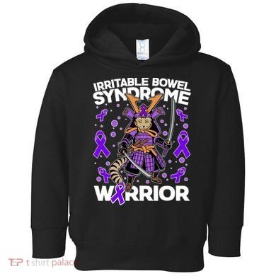 Irritable Bowel Syndrome Warrior Samurai Cat Toddler Hoodie