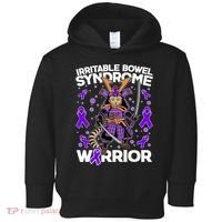 Irritable Bowel Syndrome Warrior Samurai Cat Toddler Hoodie thumb 0