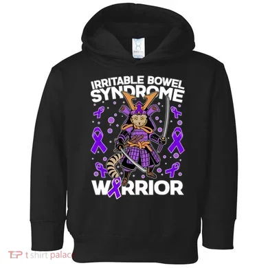 Irritable Bowel Syndrome Warrior Samurai Cat Toddler Hoodie