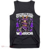 Irritable Bowel Syndrome Warrior Samurai Cat Tank Top thumb 0