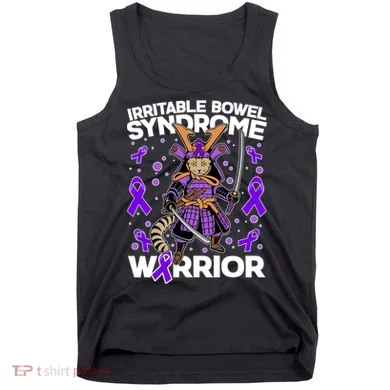 Irritable Bowel Syndrome Warrior Samurai Cat Tank Top