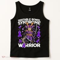 Irritable Bowel Syndrome Warrior Samurai Cat Tank Top thumb 2