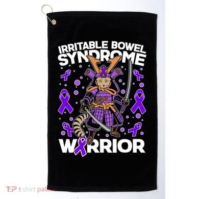 Irritable Bowel Syndrome Warrior Samurai Cat Golf Towel