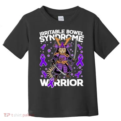 Irritable Bowel Syndrome Warrior Samurai Cat Toddler T-Shirt