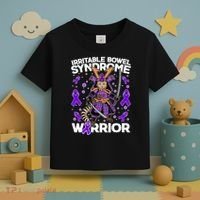 Irritable Bowel Syndrome Warrior Samurai Cat Toddler T-Shirt thumb 3
