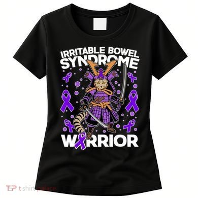 Irritable Bowel Syndrome Warrior Samurai Cat Women's T-Shirt