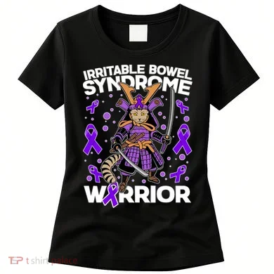 Irritable Bowel Syndrome Warrior Samurai Cat Women's T-Shirt