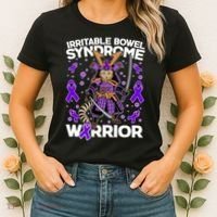 Irritable Bowel Syndrome Warrior Samurai Cat Women's T-Shirt thumb 2