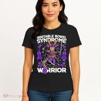 Irritable Bowel Syndrome Warrior Samurai Cat Women's T-Shirt thumb 4