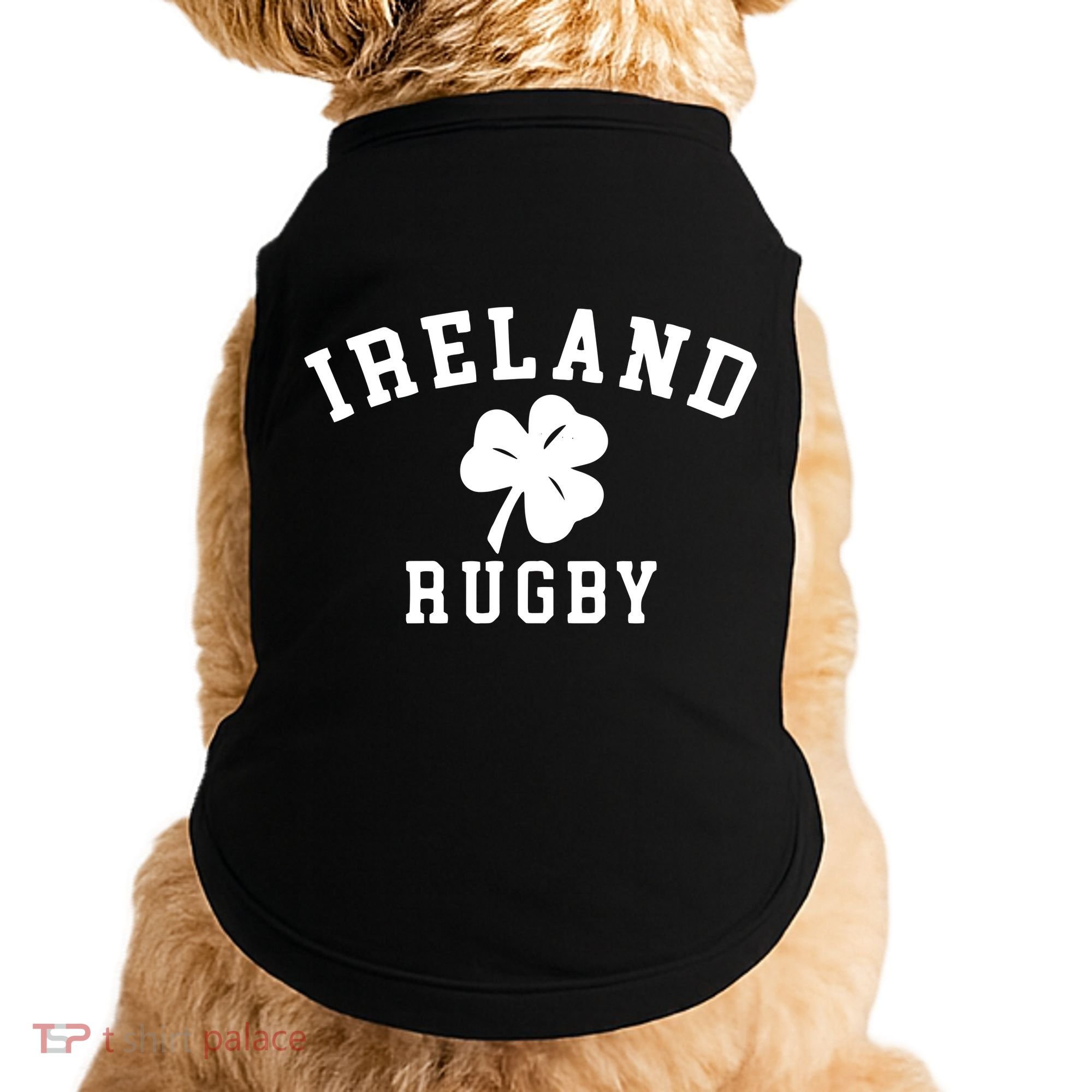 IRELAND RUGBY Shirts Irish Shamrock Rugby Doggie Tank