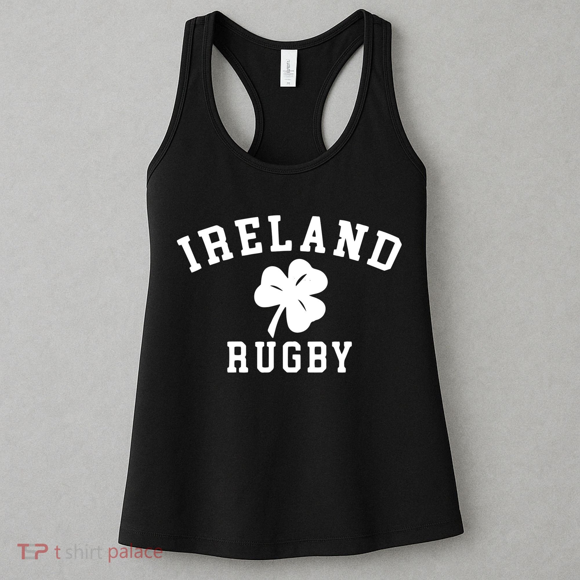 IRELAND RUGBY Shirts Irish Shamrock Rugby Women's Tank Top