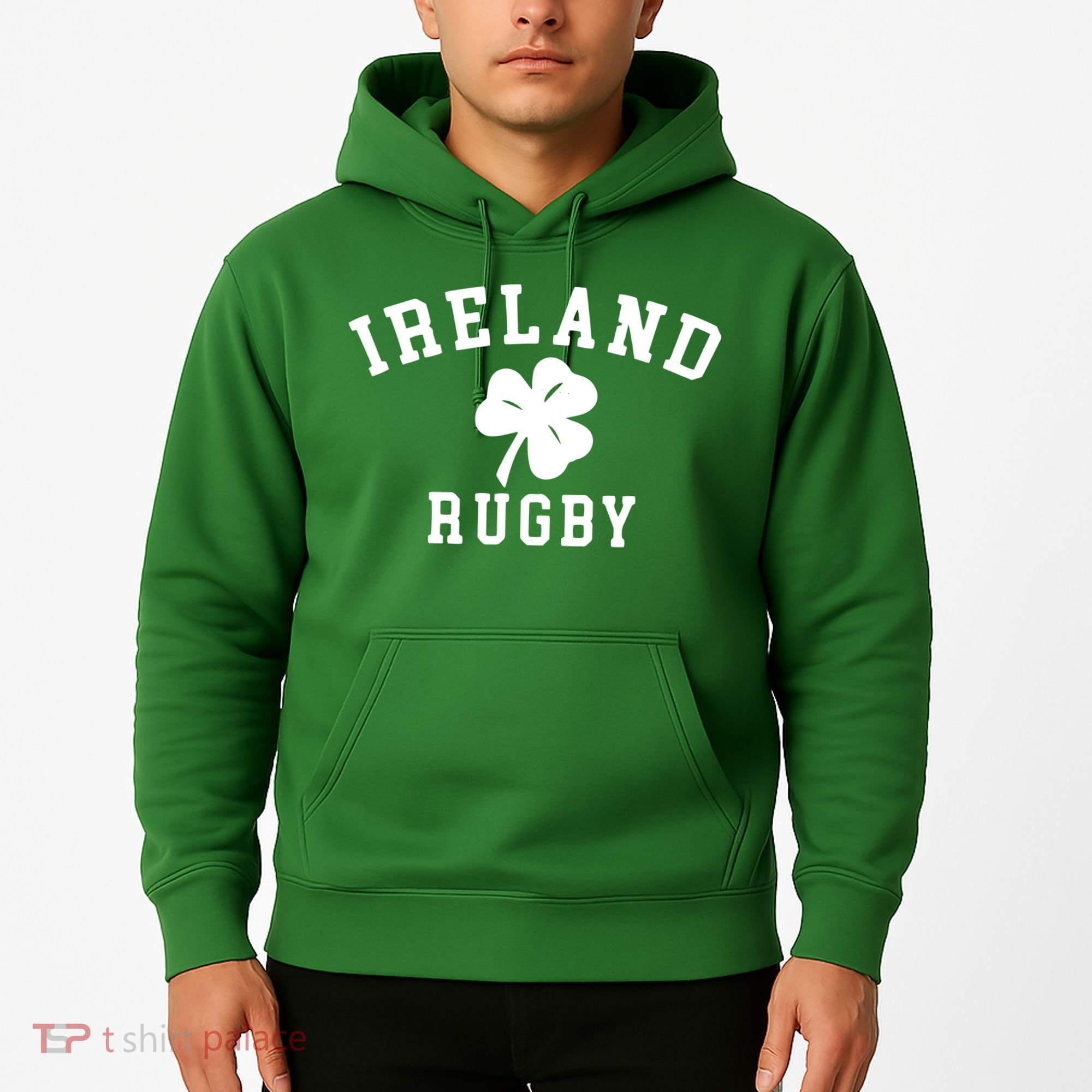 IRELAND RUGBY Shirts Irish Shamrock Rugby Hoodie