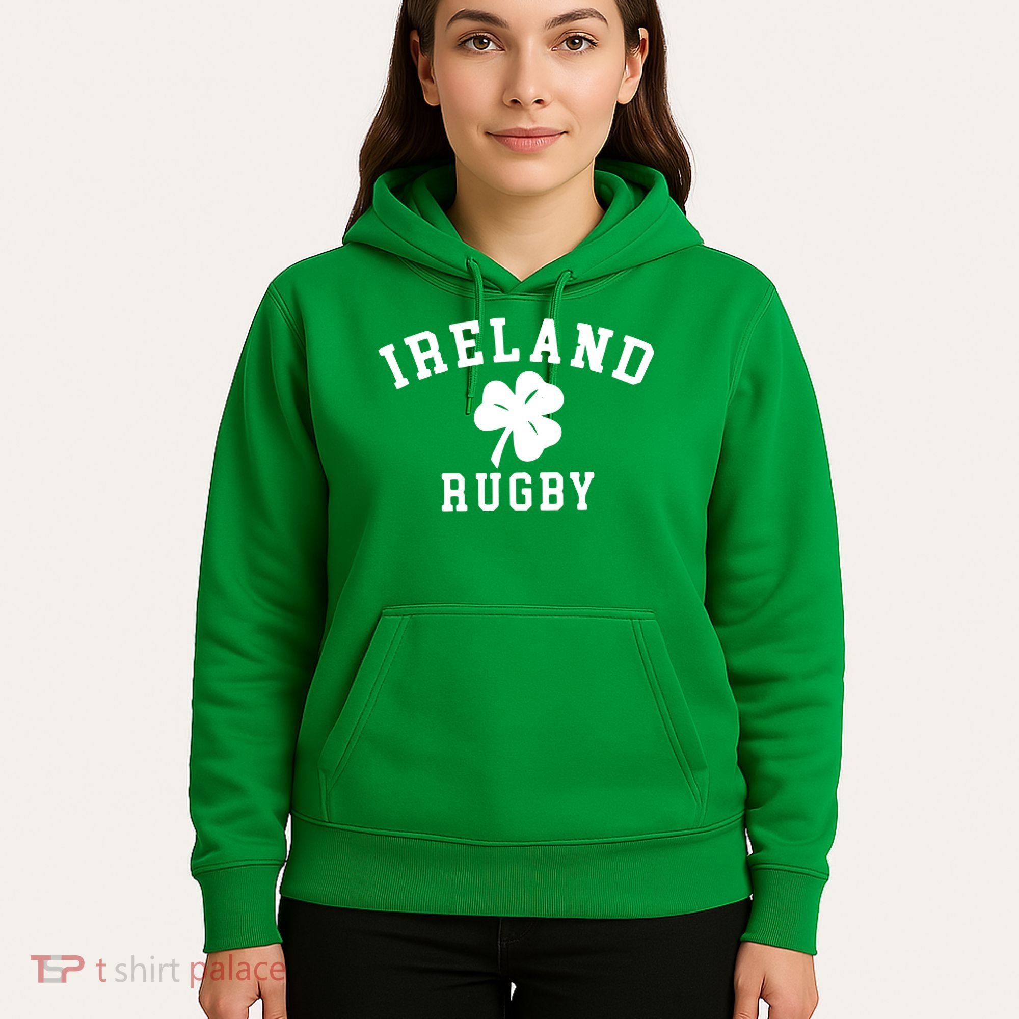 IRELAND RUGBY Shirts Irish Shamrock Rugby Hoodie