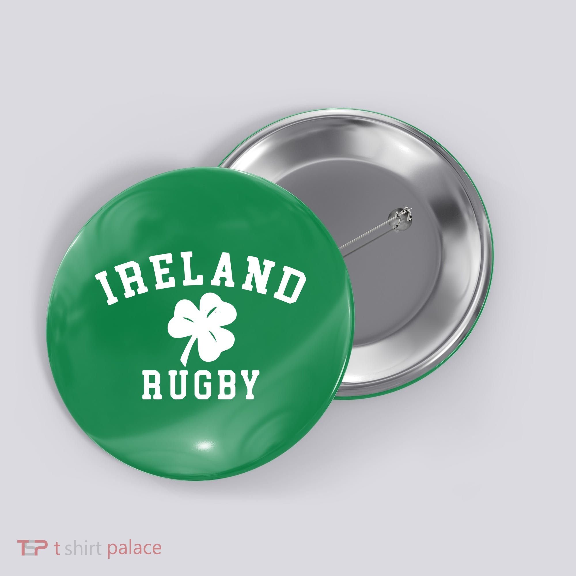 IRELAND RUGBY Shirts Irish Shamrock Rugby Button
