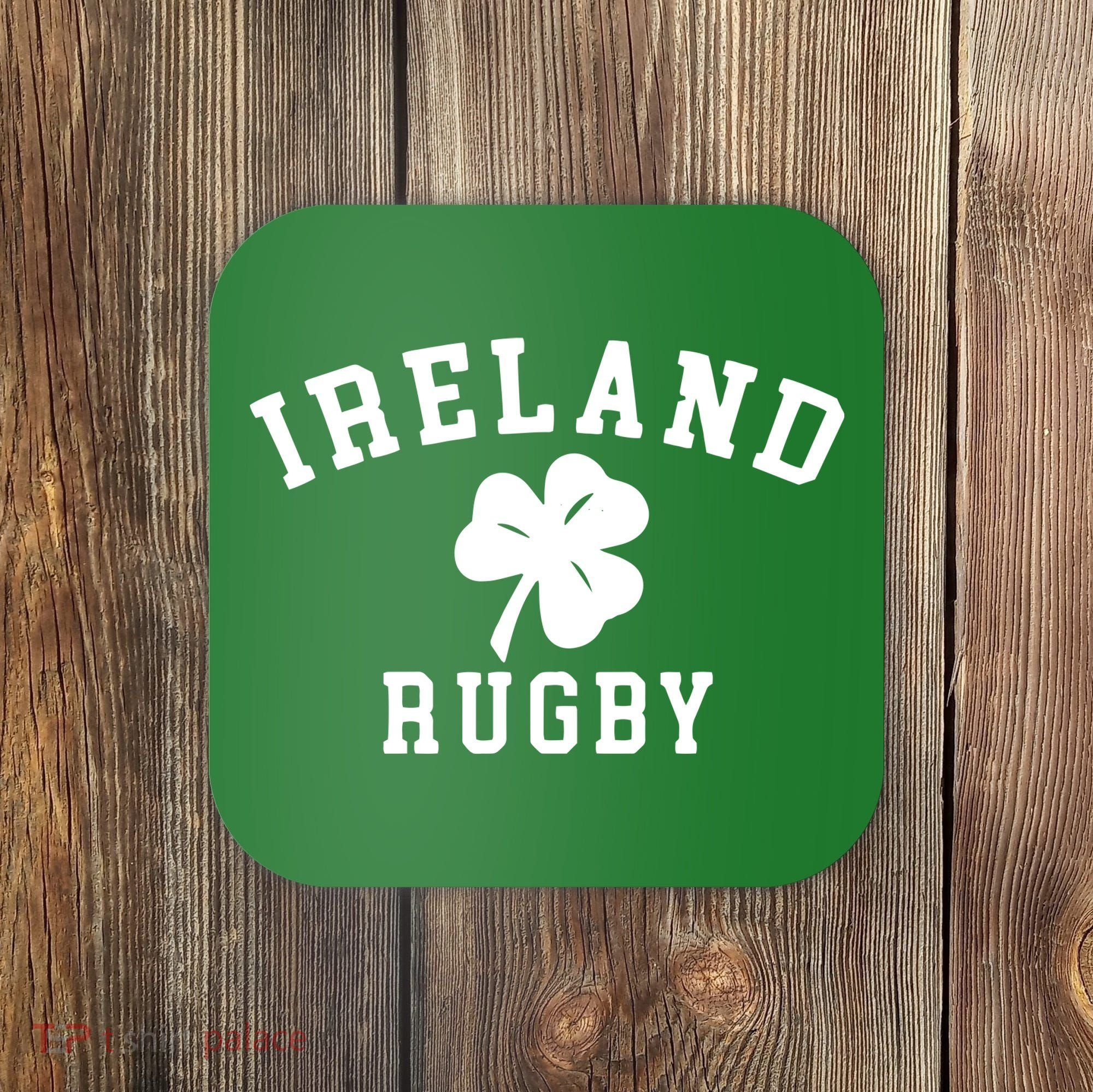 IRELAND RUGBY Shirts Irish Shamrock Rugby Coaster