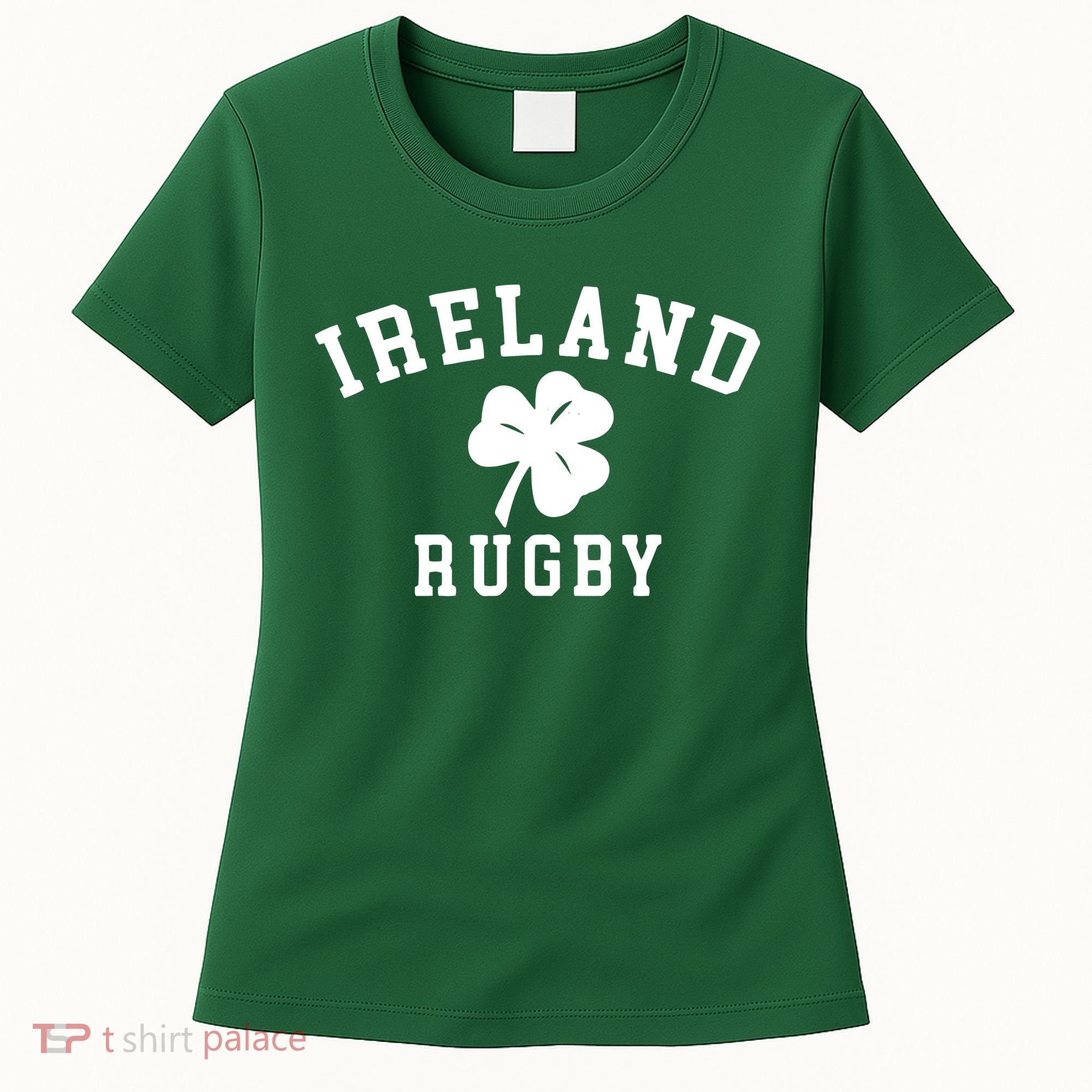 IRELAND RUGBY Shirts Irish Shamrock Rugby Women's T-Shirt