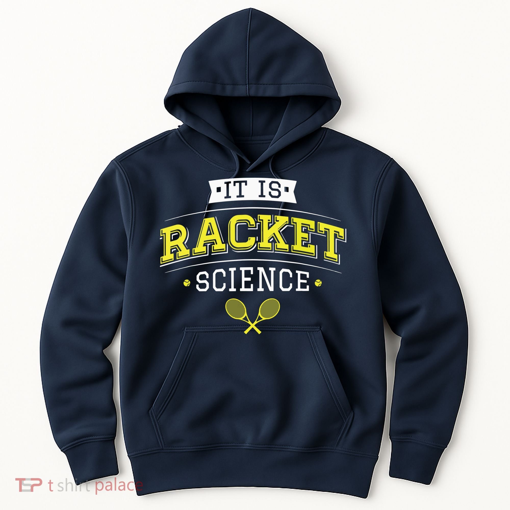 Its Racket Science Funny Tennis Lover Coach Hoodie