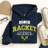Its Racket Science Funny Tennis Lover Coach Hoodie thumb 4
