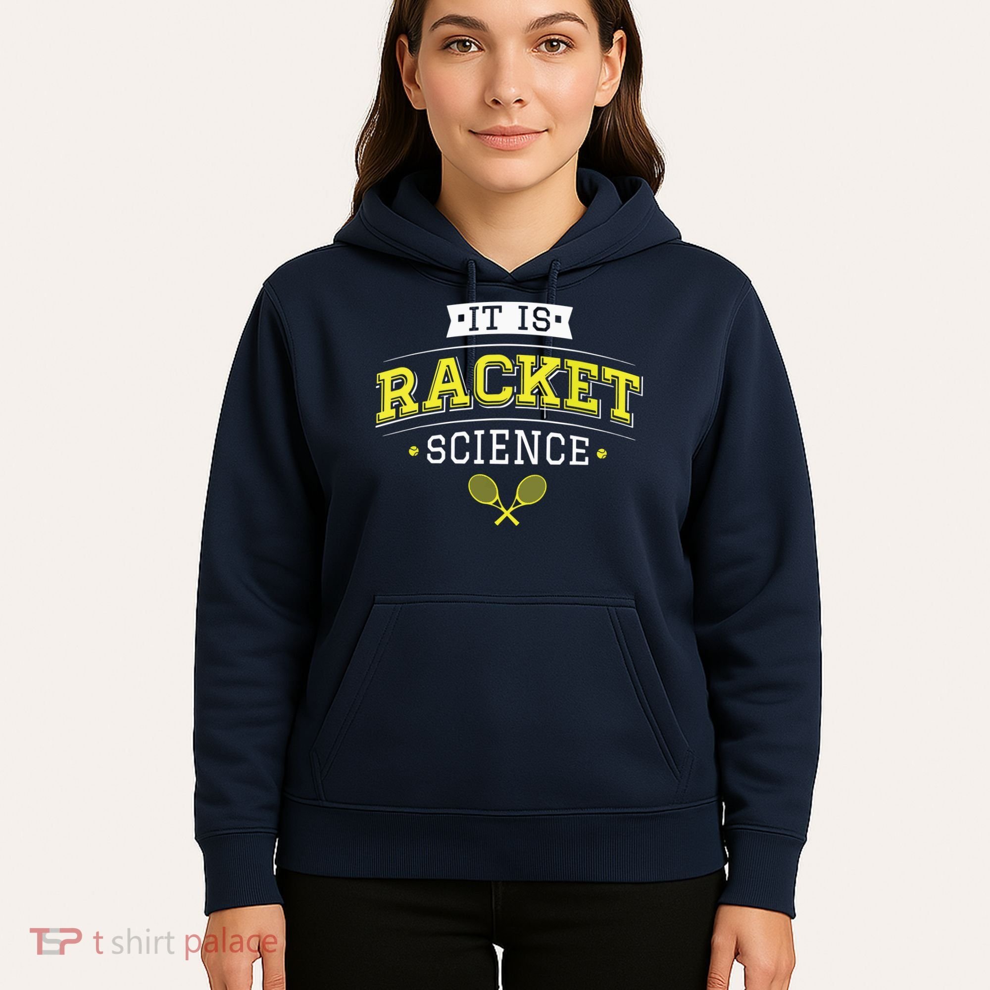 Its Racket Science Funny Tennis Lover Coach Hoodie