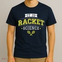 Its Racket Science Funny Tennis Lover Coach T-Shirt thumb 3