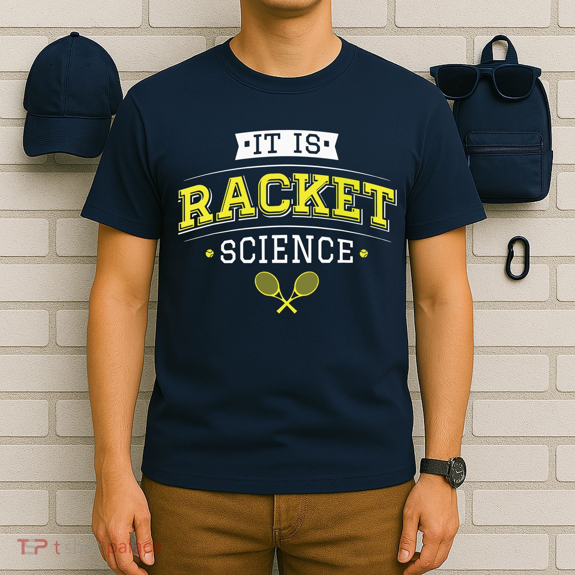 Its Racket Science Funny Tennis Lover Coach T-Shirt