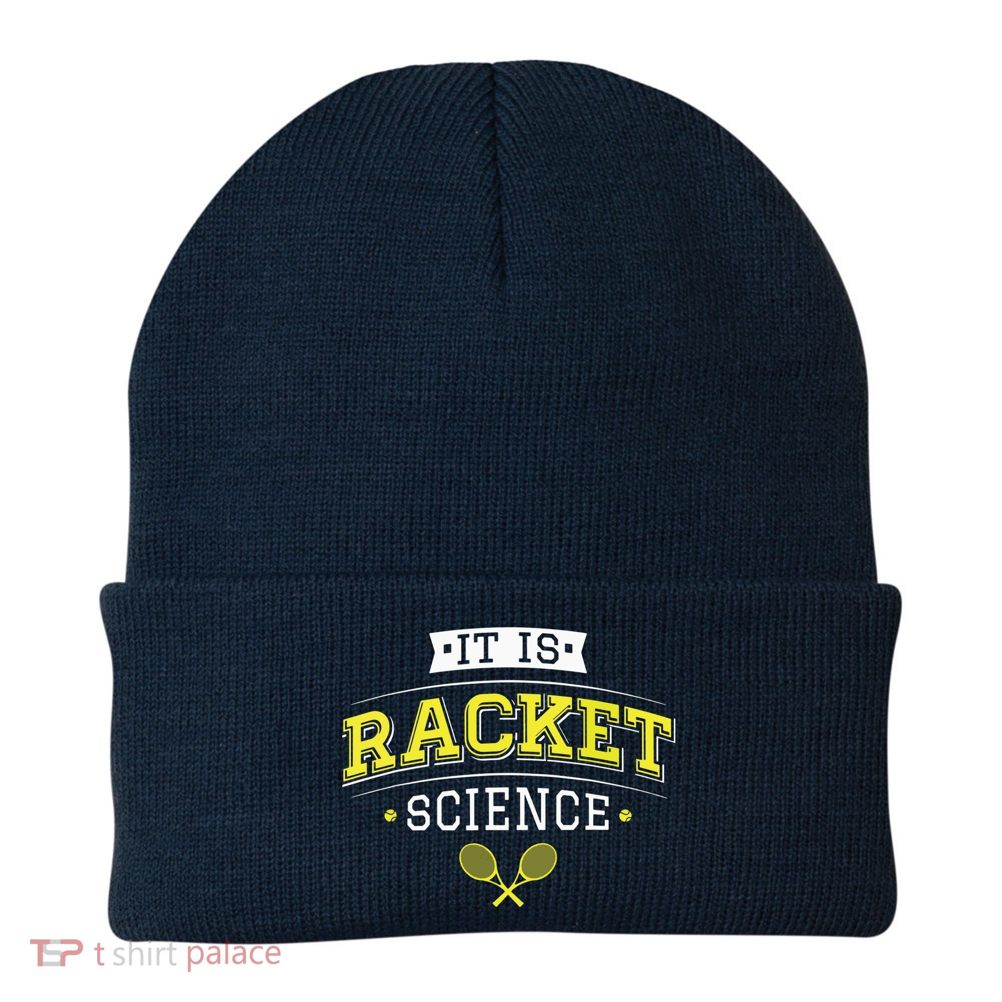 Its Racket Science Funny Tennis Lover Coach Beanie