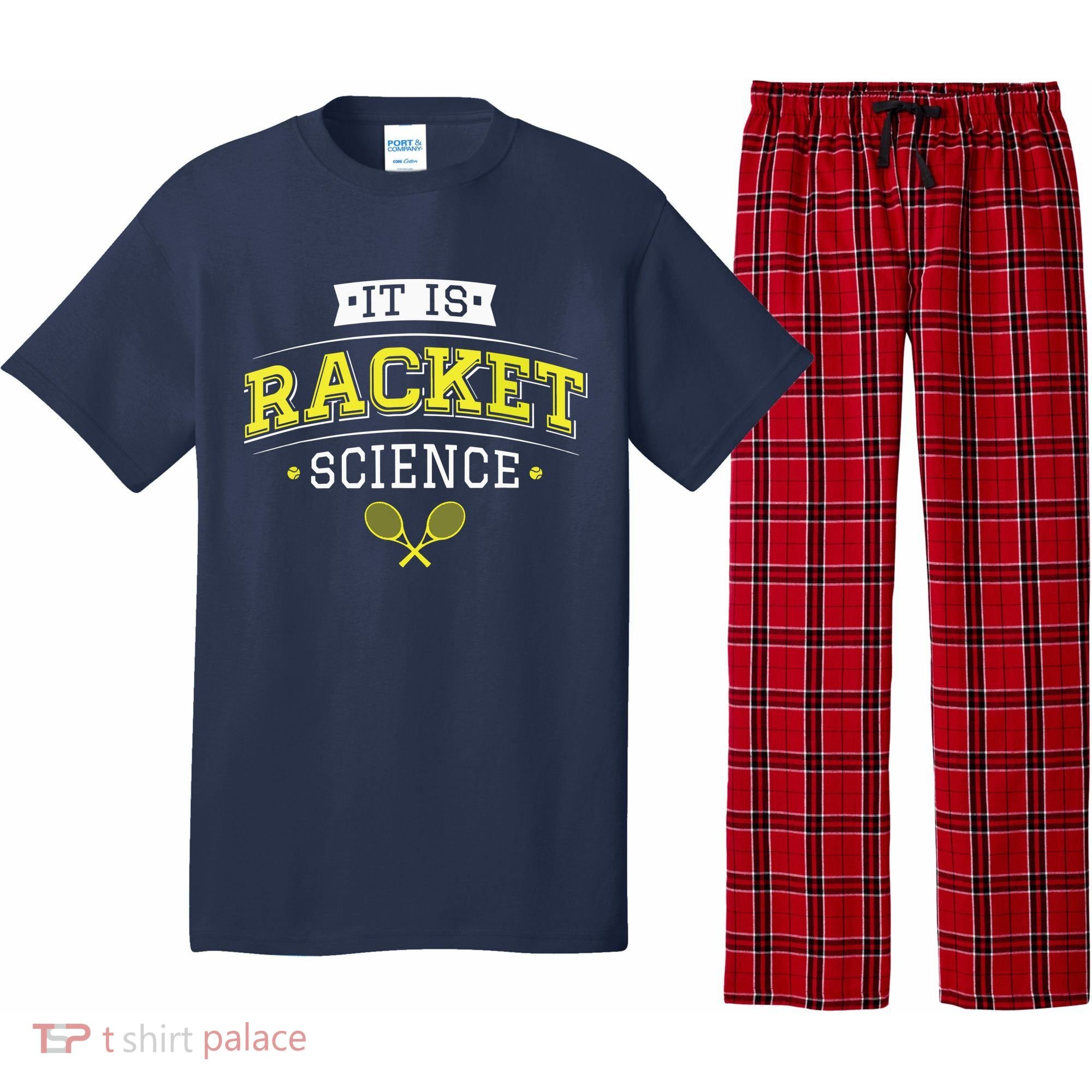 Its Racket Science Funny Tennis Lover Coach Pajama Set