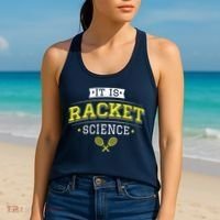 Its Racket Science Funny Tennis Lover Coach Women's Tank Top thumb 2