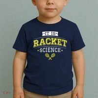 Its Racket Science Funny Tennis Lover Coach Toddler T-Shirt thumb 2