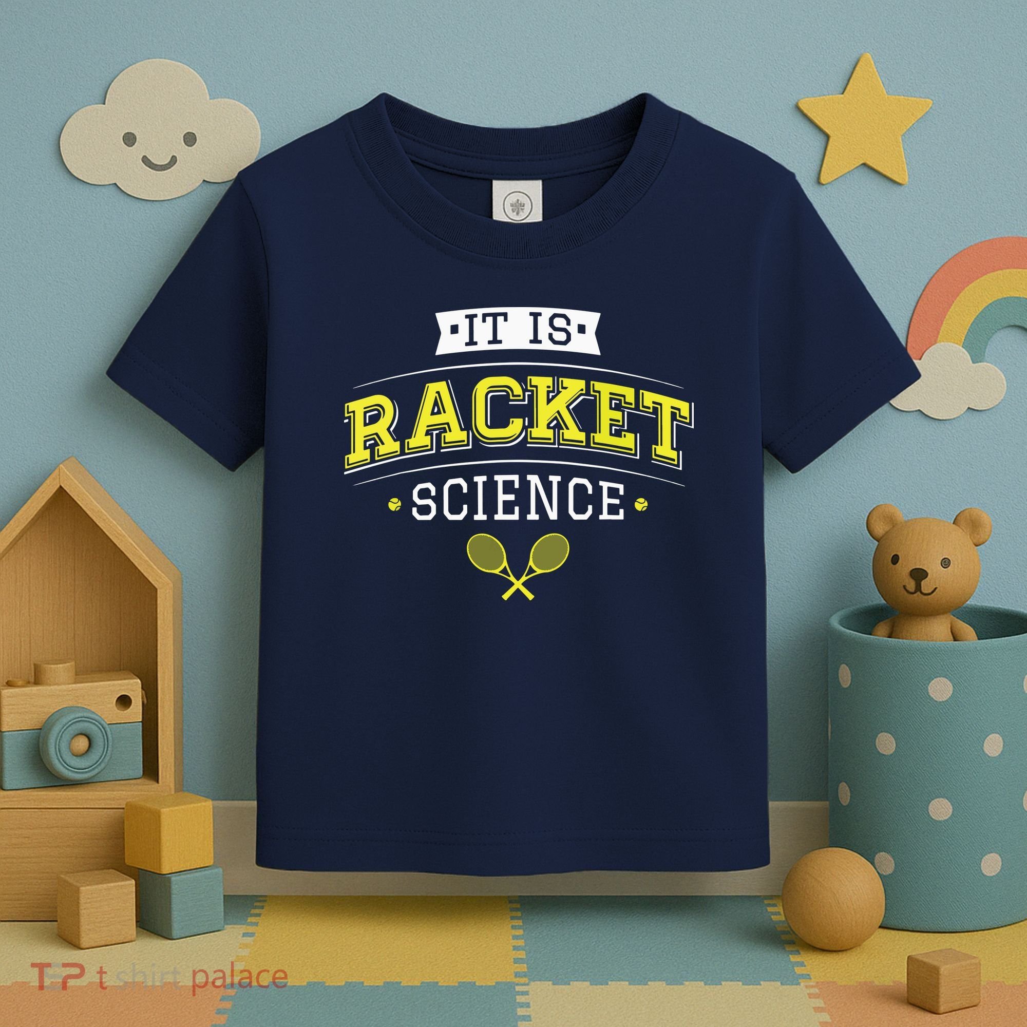 Its Racket Science Funny Tennis Lover Coach Toddler T-Shirt