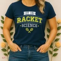 Its Racket Science Funny Tennis Lover Coach Women's T-Shirt thumb 2
